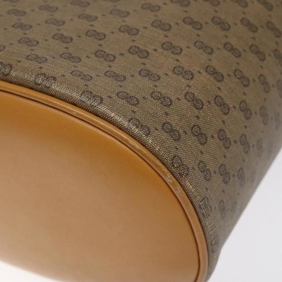 GUCCI Micro GG Supreme Shoulder Bag PVC Beige Gold Auth 126100 - Picture 10 of 16
